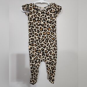 Posh Peanut Leopard Romper Size 9-12 Months